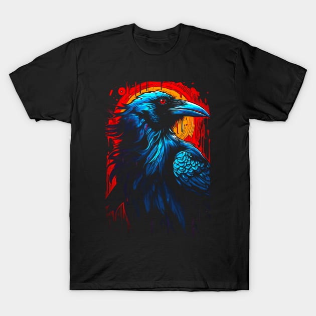 Colored Raven T-Shirt by Allbestshirts